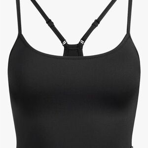 Black Swim SKIMS Cami Tank Top Slim back